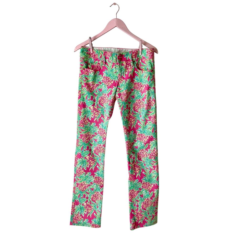 Lilly Pulitzer Floral ‘Worth Straight Jean’